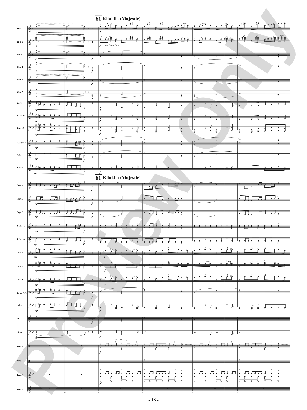 The Royal Hawaiian - Concert March: Concert Band Conductor Score & Parts