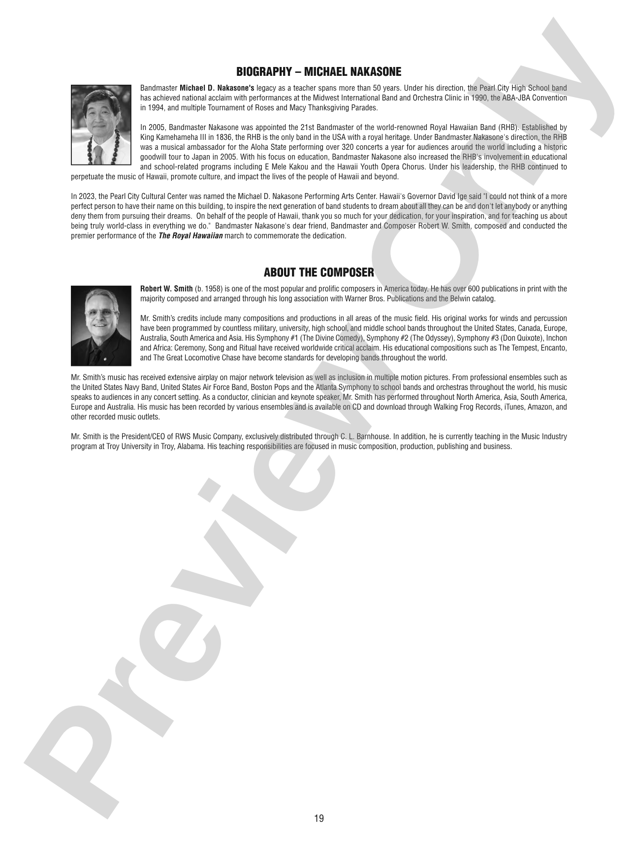 The Royal Hawaiian - Concert March: Concert Band Conductor Score & Parts