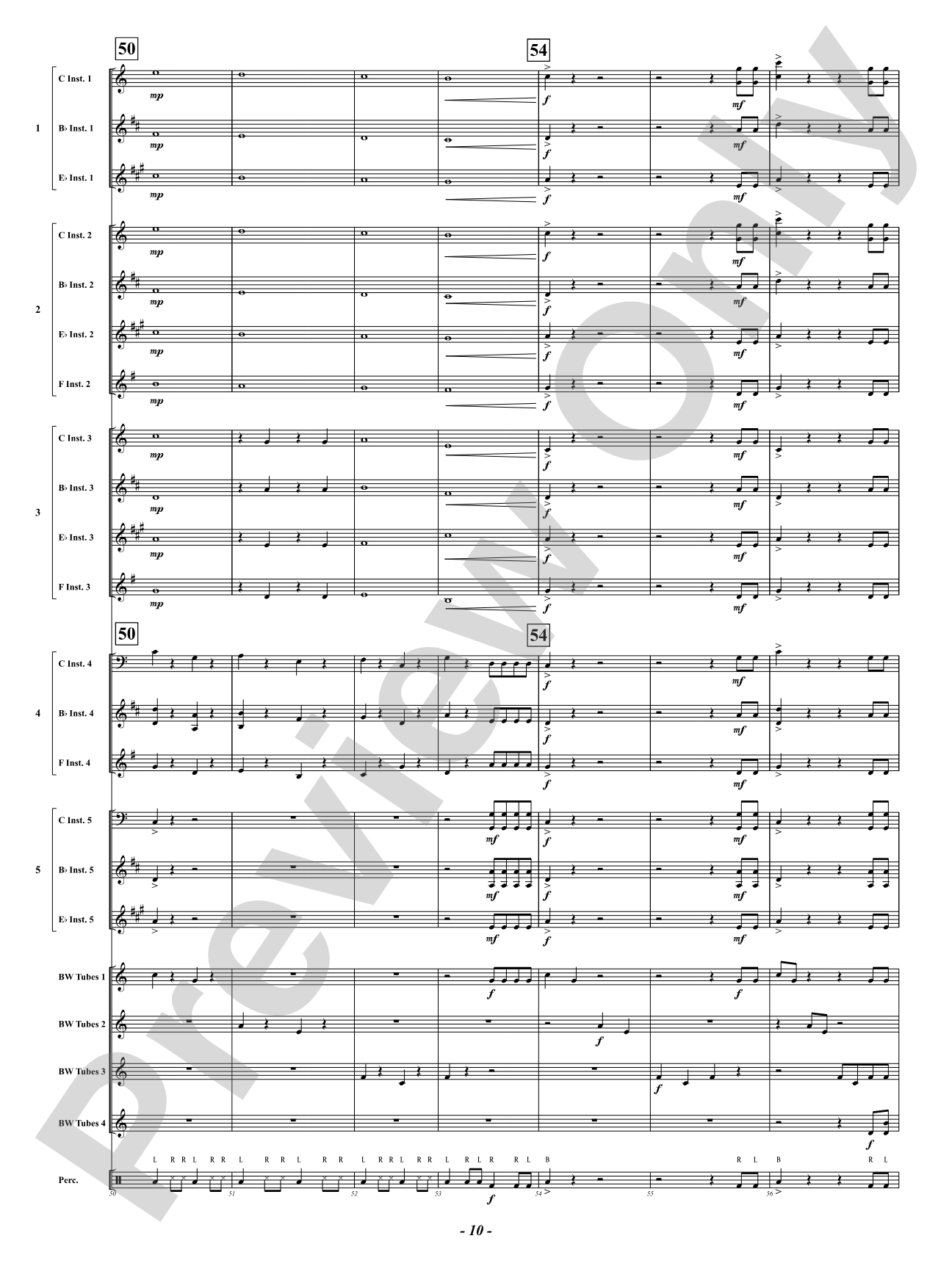 Canon in Boombucket Major: Flexible Concert Band Conductor Score & Parts