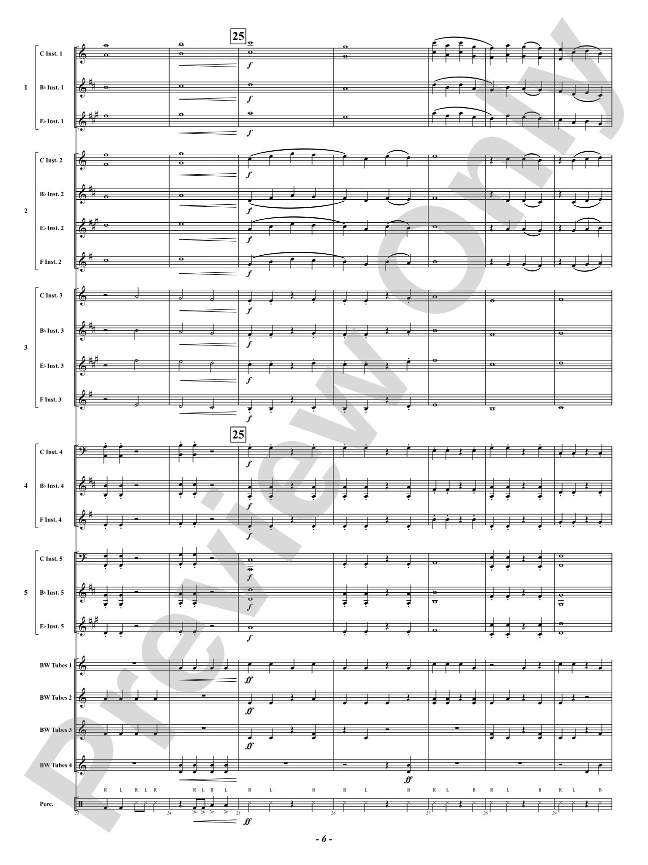 Canon in Boombucket Major: Flexible Concert Band Conductor Score & Parts