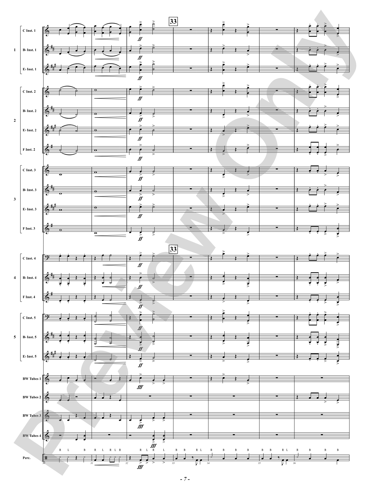 Canon in Boombucket Major: Flexible Concert Band Conductor Score & Parts