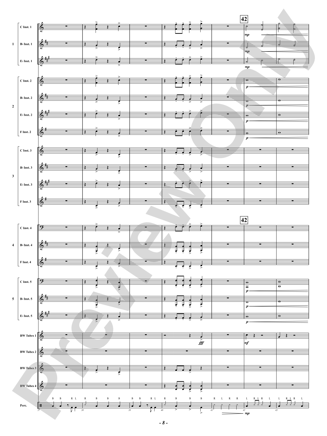 Canon in Boombucket Major: Flexible Concert Band Conductor Score & Parts