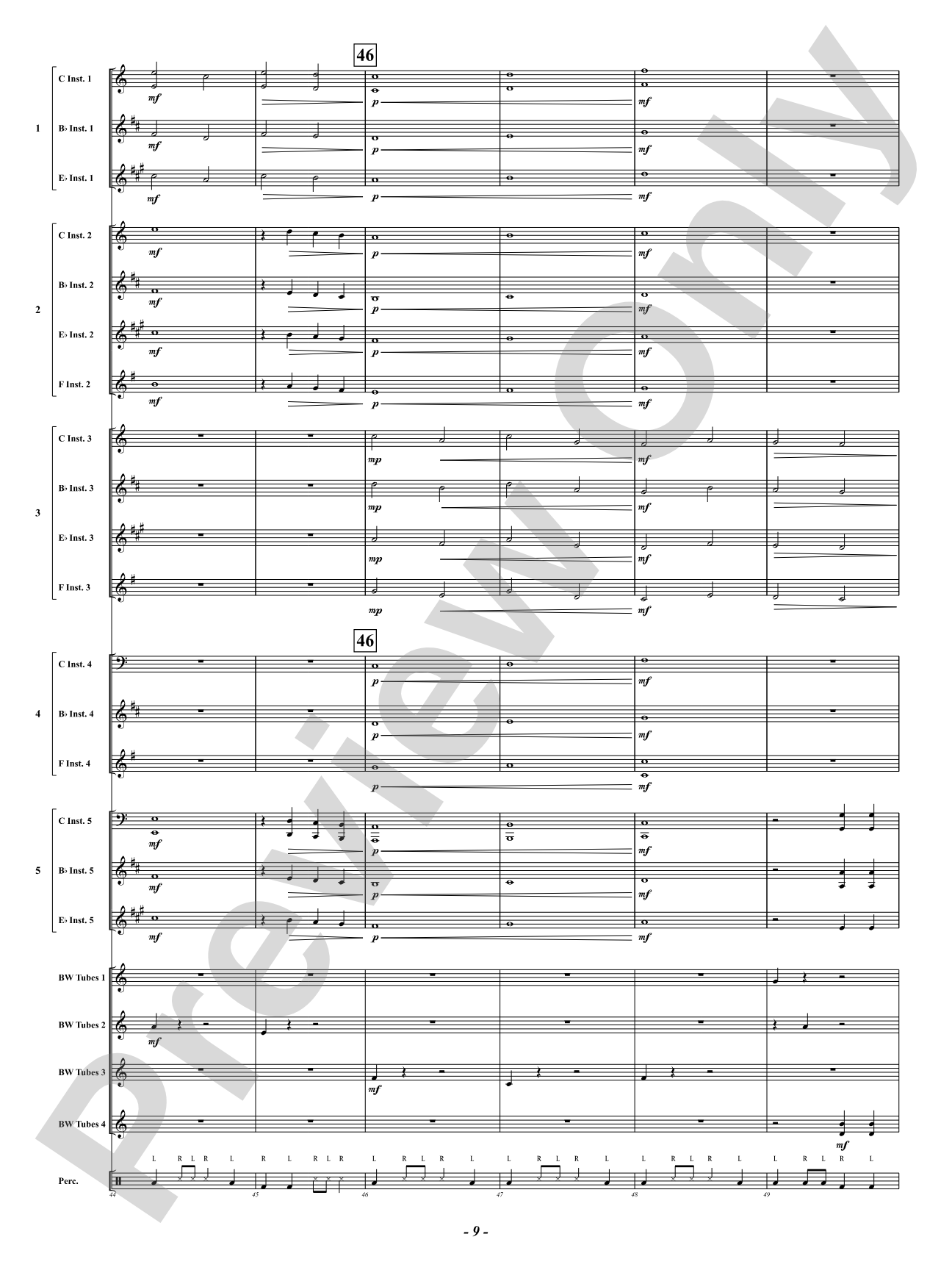Canon in Boombucket Major: Flexible Concert Band Conductor Score & Parts