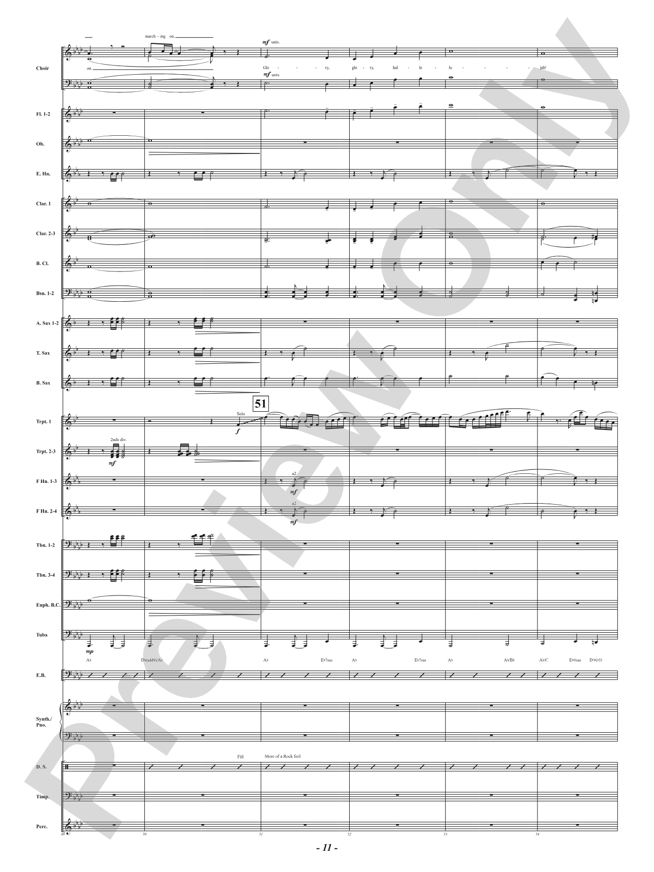 Battle Hymn of the Republic: Concert Band Conductor Score & Parts