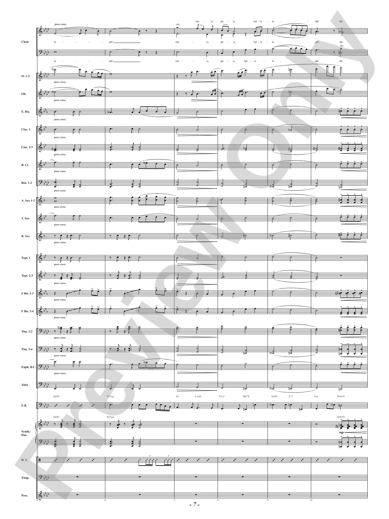 Battle Hymn of the Republic: Concert Band Conductor Score & Parts