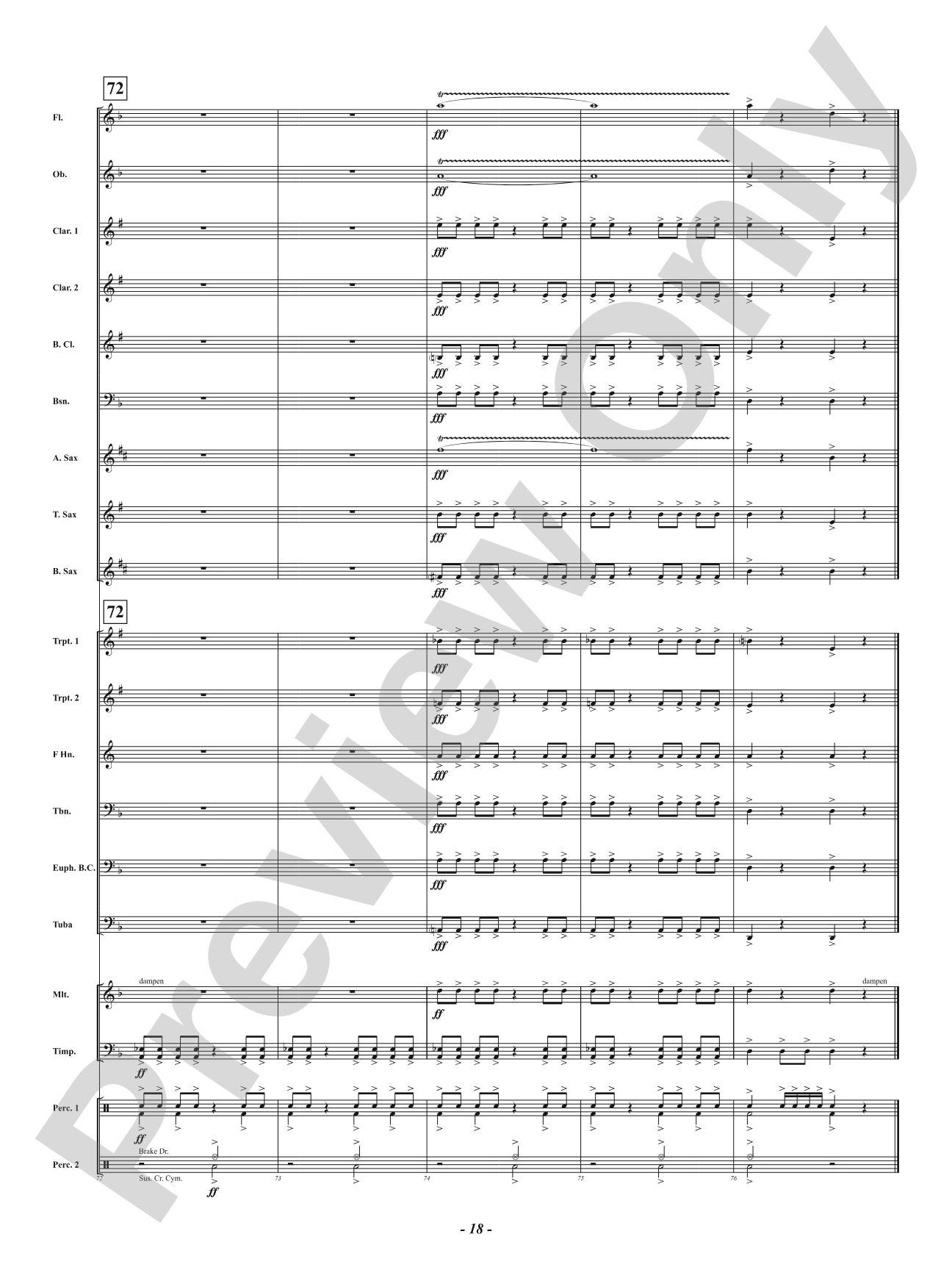Battle Volcano: Concert Band Conductor Score & Parts