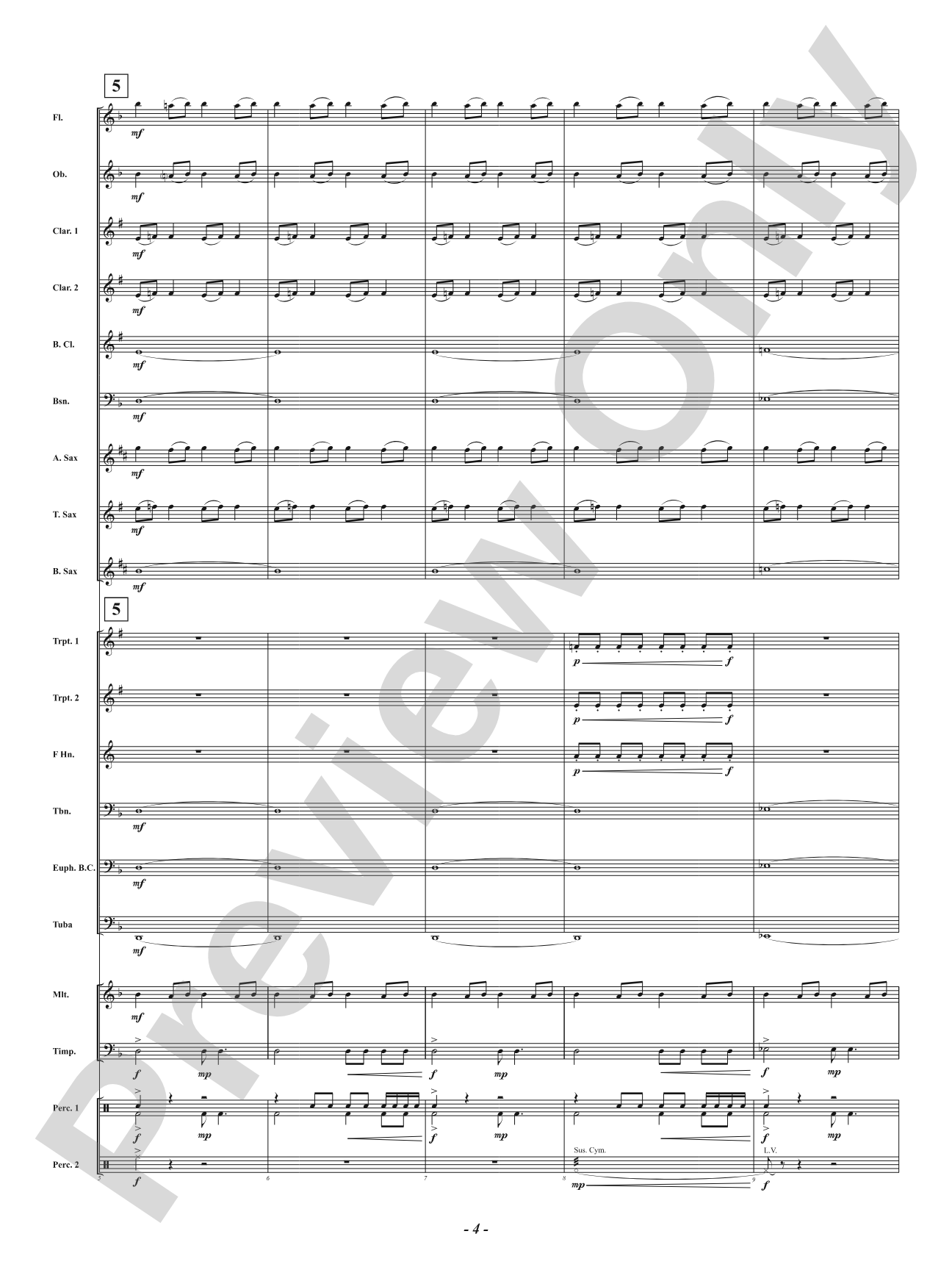 Battle Volcano: Concert Band Conductor Score & Parts