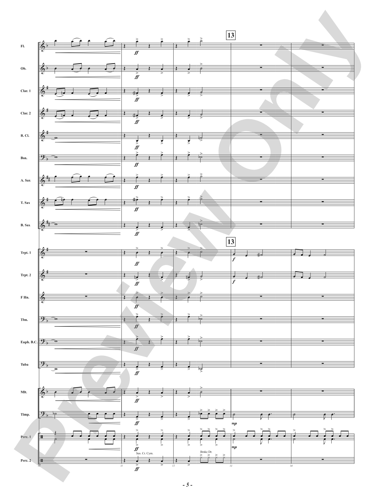 Battle Volcano: Concert Band Conductor Score & Parts