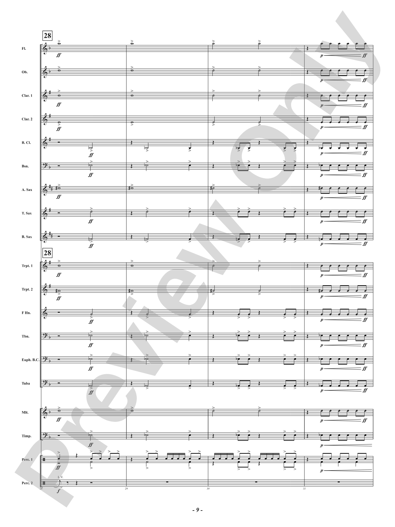 Battle Volcano: Concert Band Conductor Score & Parts