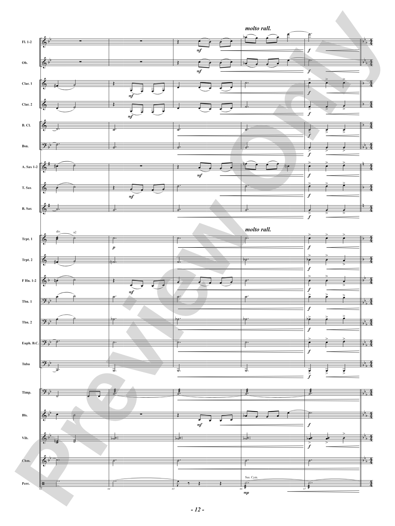 She Loves the Light: Concert Band Conductor Score & Parts