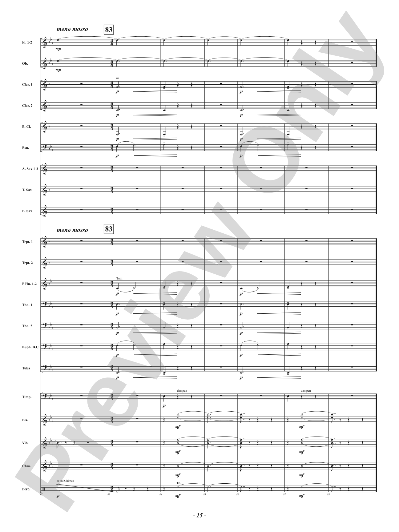She Loves the Light: Concert Band Conductor Score & Parts