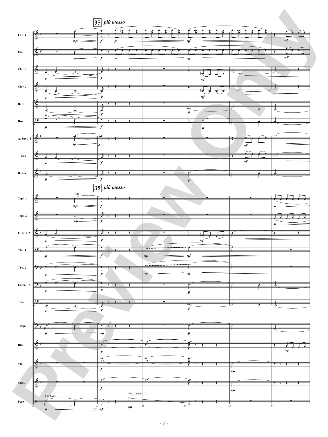 She Loves the Light: Concert Band Conductor Score & Parts