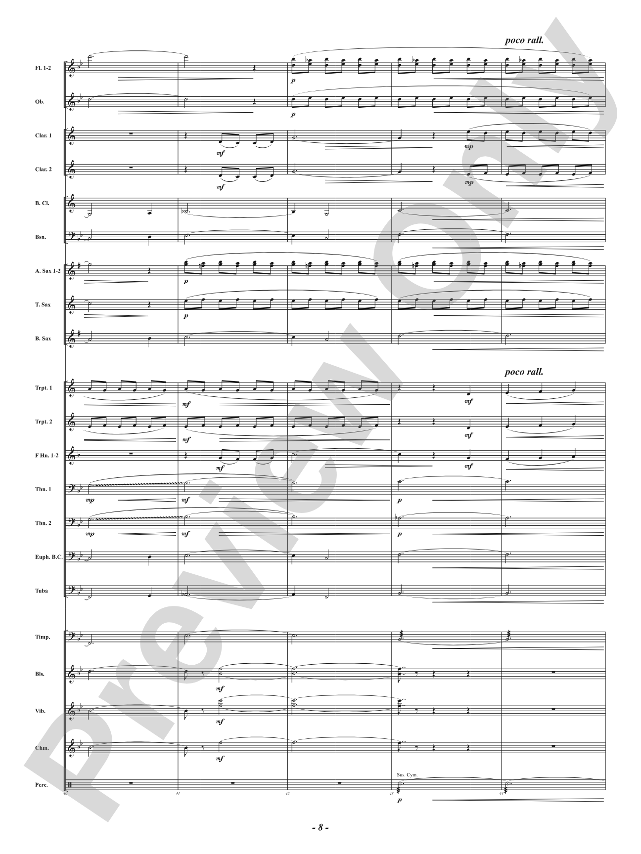 She Loves the Light: Concert Band Conductor Score & Parts