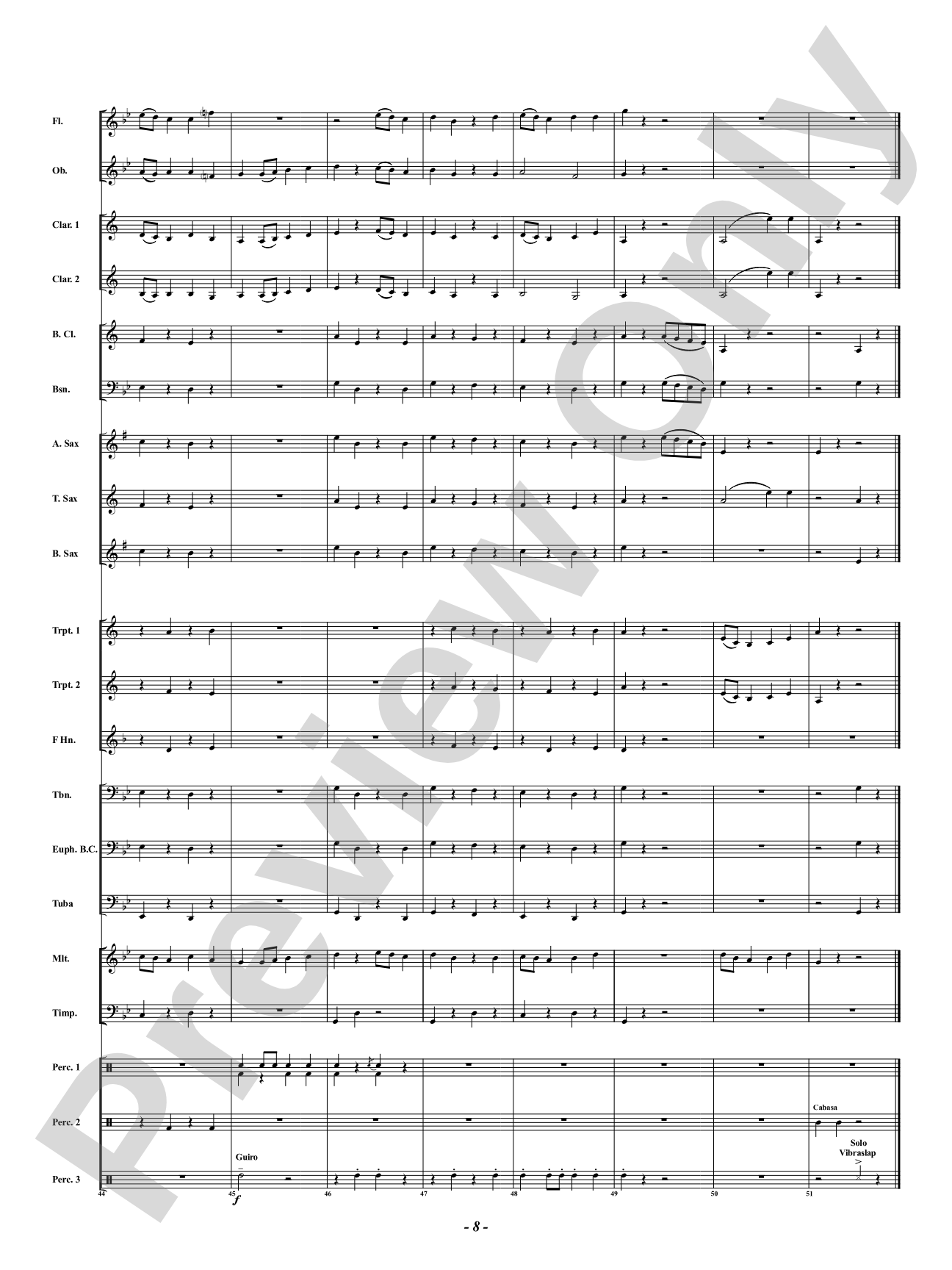 Grenadilla Jungle - With Clarinet Pop-Ups: Concert Band Conductor Score & Parts