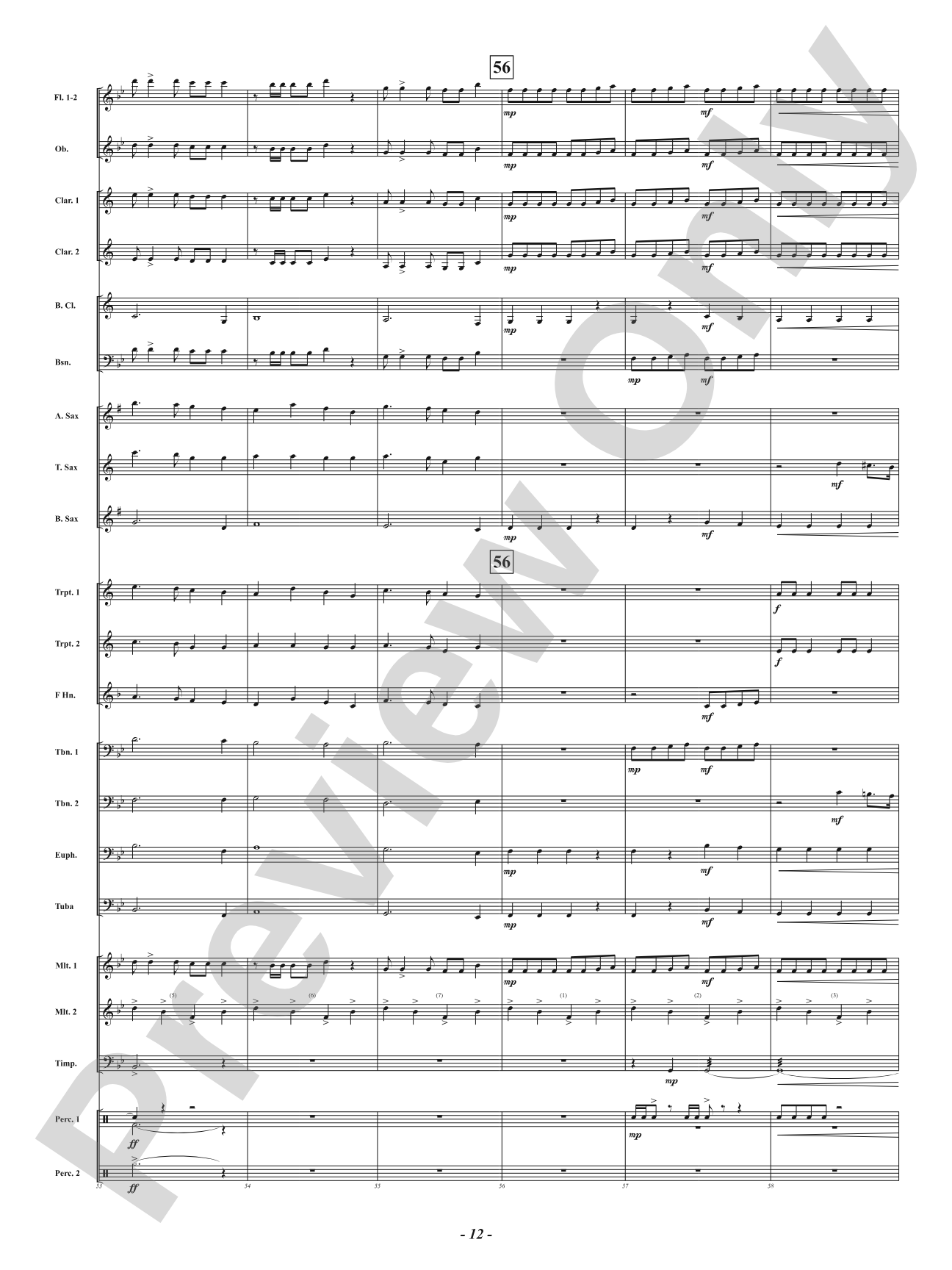ELF-CON FIVE - All Is Calm: Concert Band Conductor Score & Parts