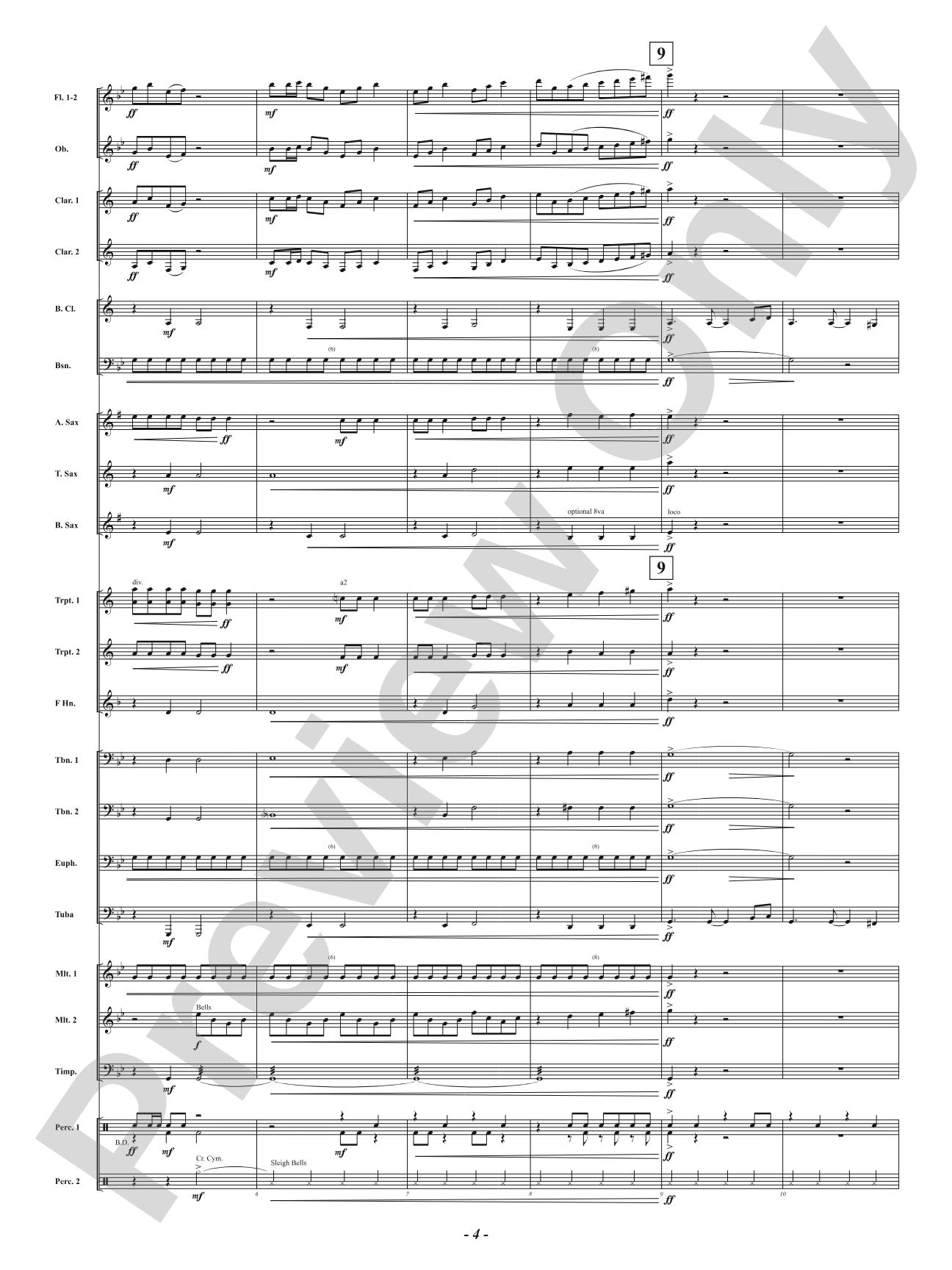 ELF-CON FIVE - All Is Calm: Concert Band Conductor Score & Parts