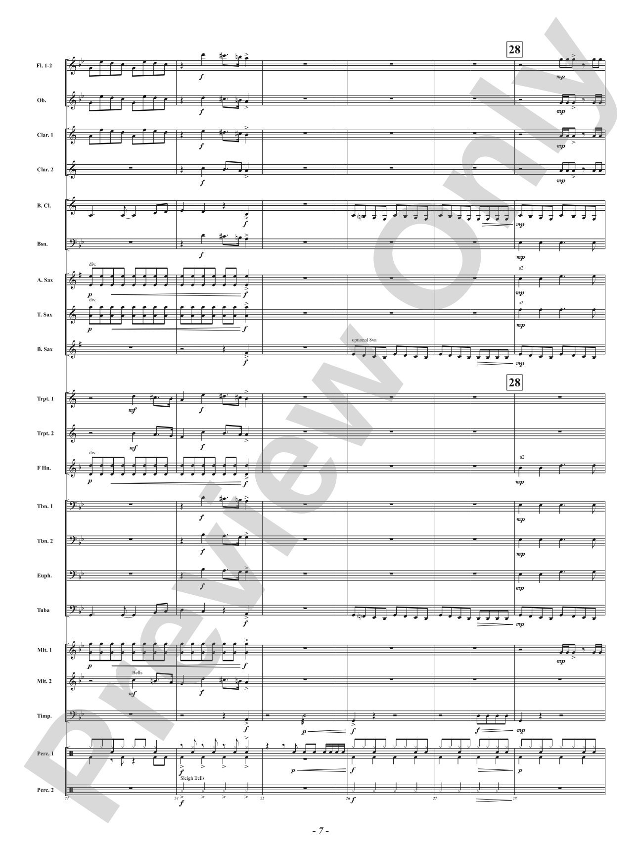 ELF-CON FIVE - All Is Calm: Concert Band Conductor Score & Parts