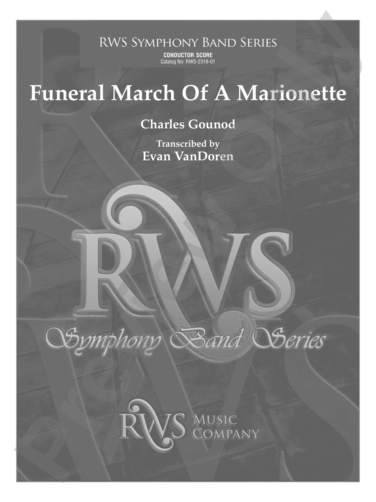 Funeral March of a Marionette: Concert Band Conductor Score & Parts