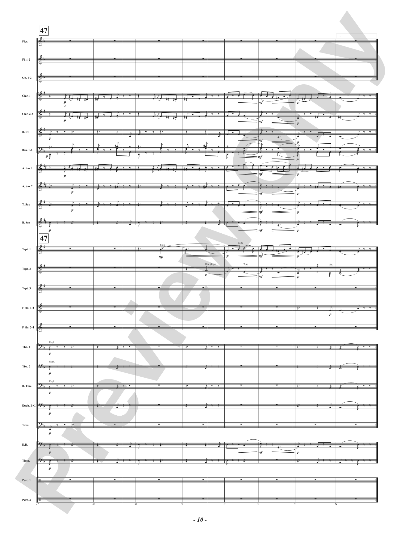 Funeral March of a Marionette: Concert Band Conductor Score & Parts
