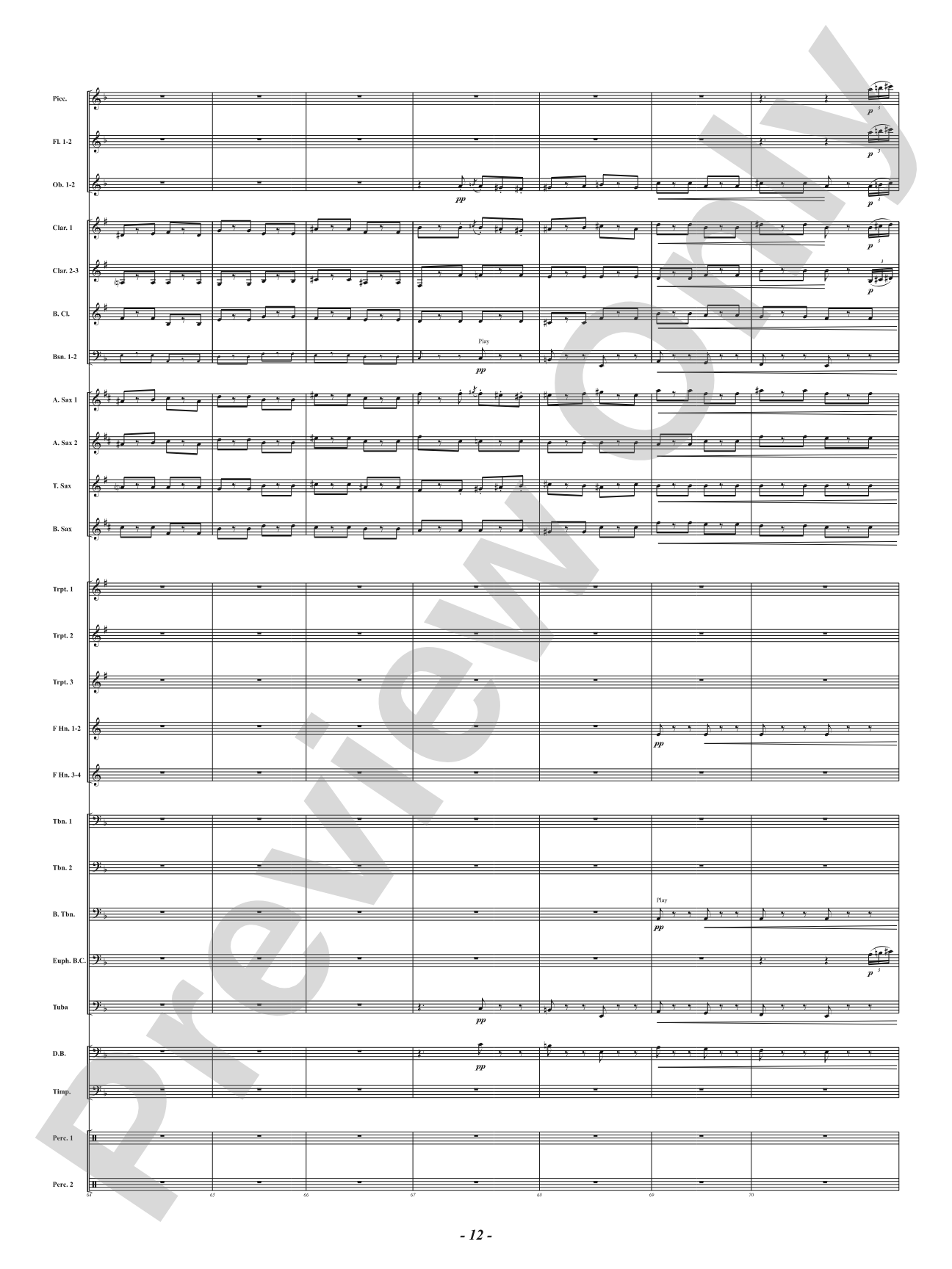 Funeral March of a Marionette: Concert Band Conductor Score & Parts