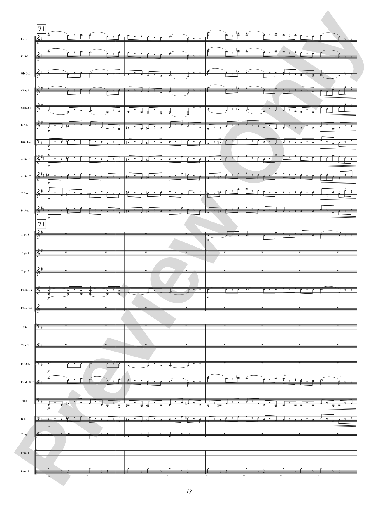 Funeral March of a Marionette: Concert Band Conductor Score & Parts