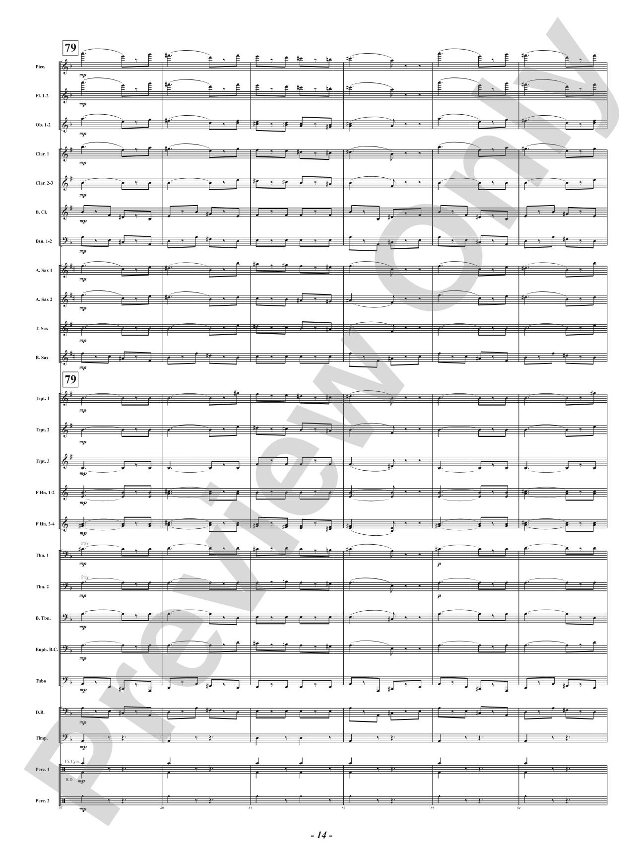 Funeral March of a Marionette: Concert Band Conductor Score & Parts