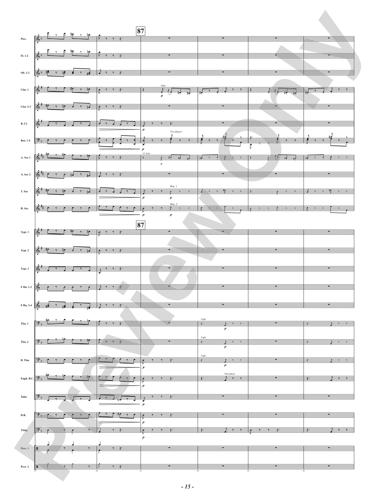 Funeral March of a Marionette: Concert Band Conductor Score & Parts