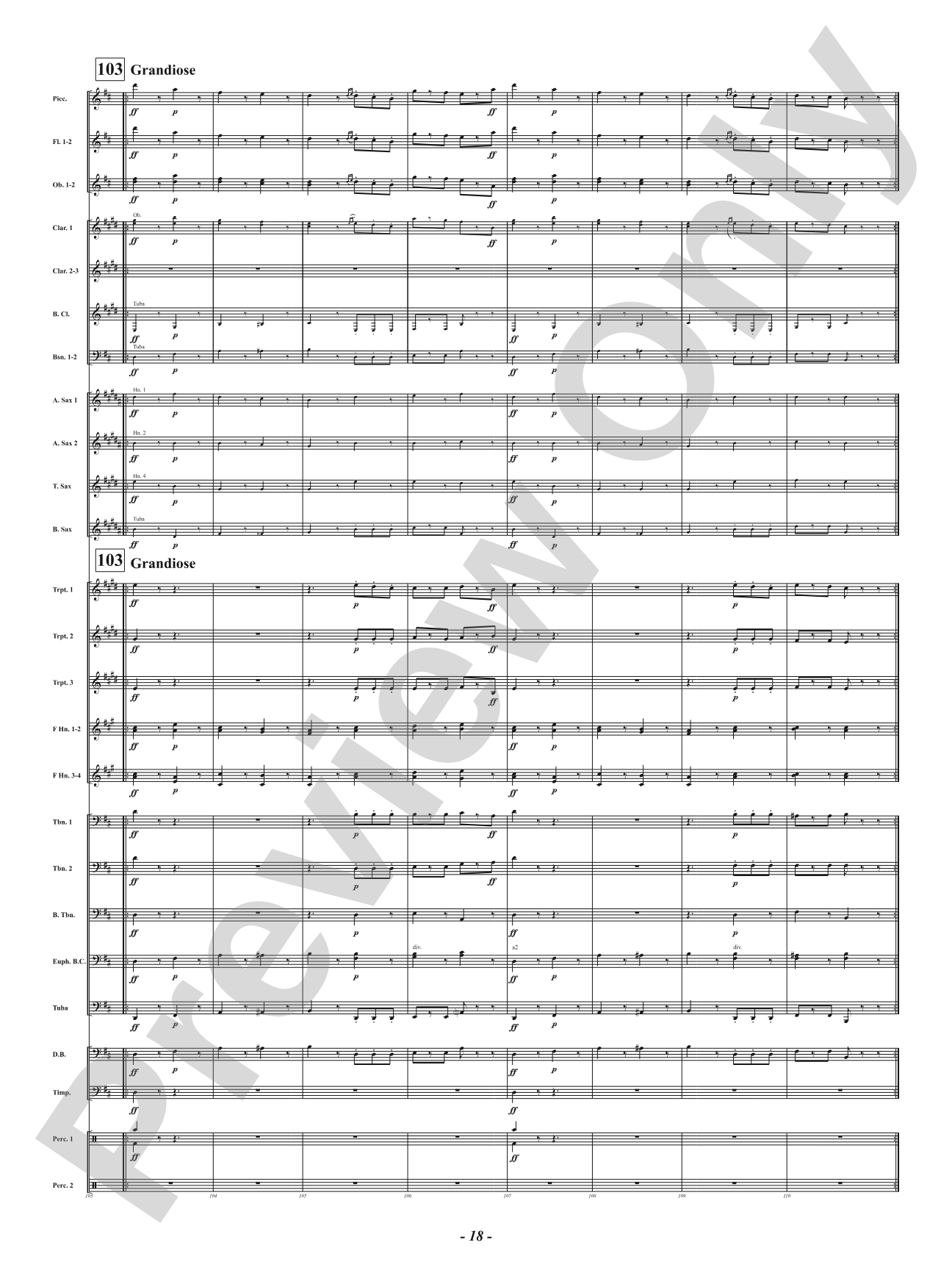 Funeral March of a Marionette: Concert Band Conductor Score & Parts