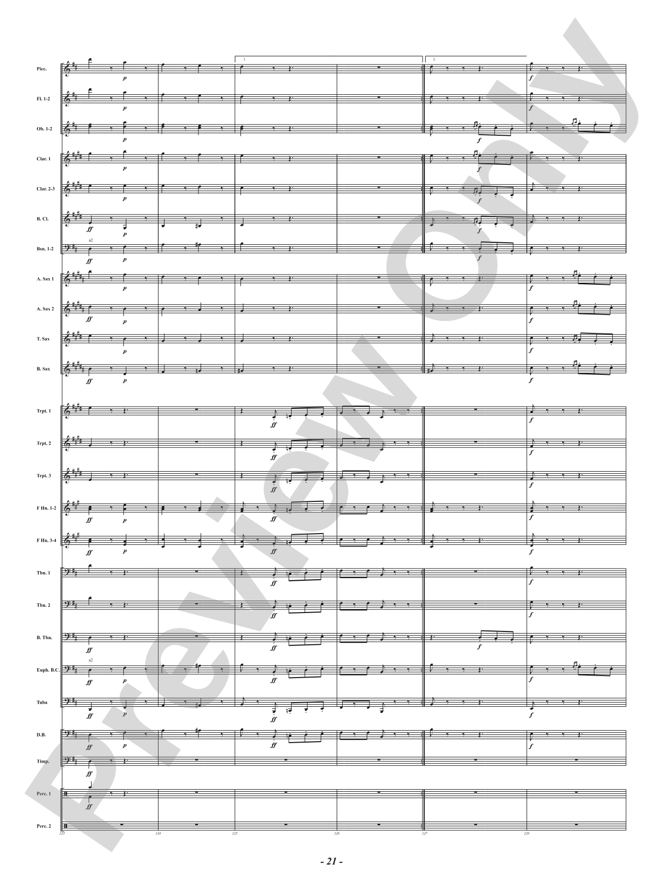 Funeral March of a Marionette: Concert Band Conductor Score & Parts