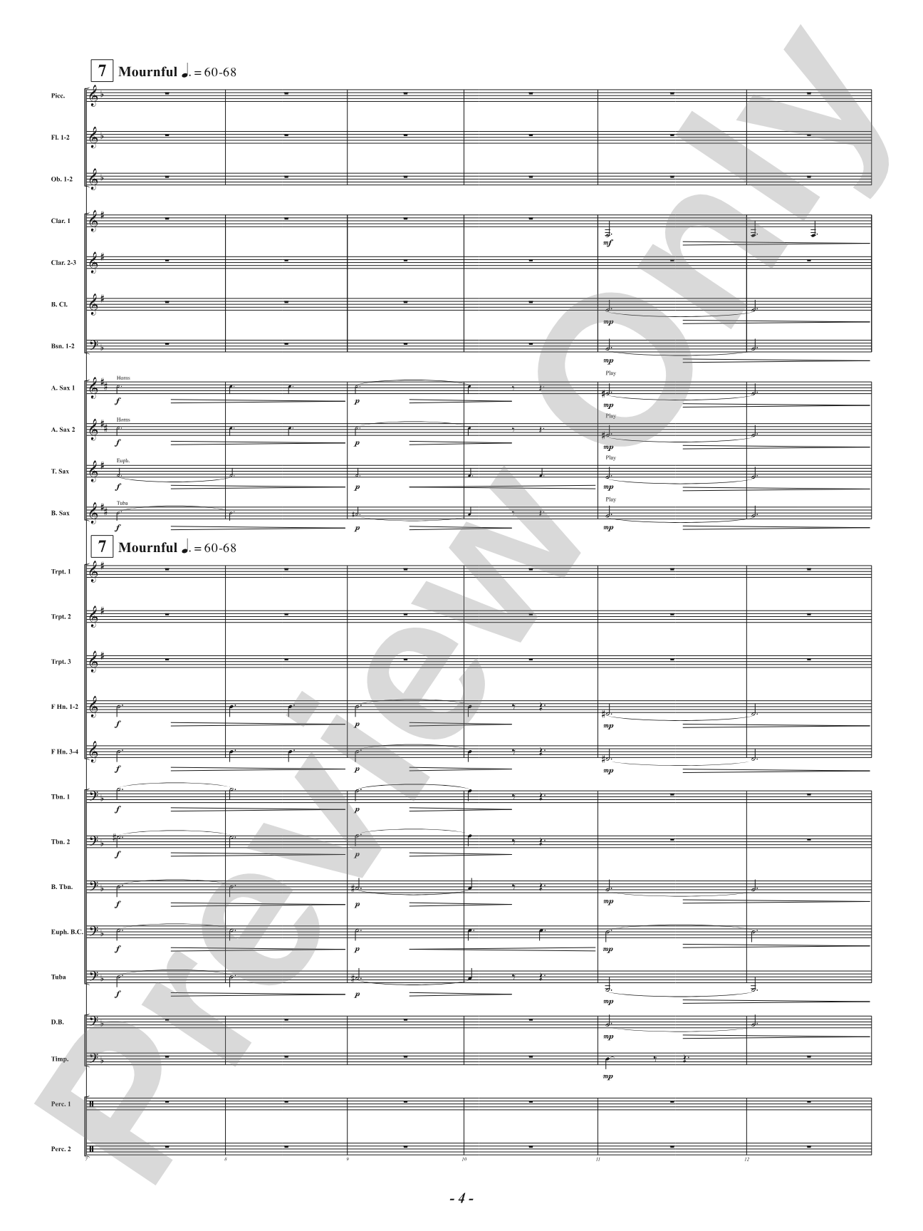 Funeral March of a Marionette: Concert Band Conductor Score & Parts