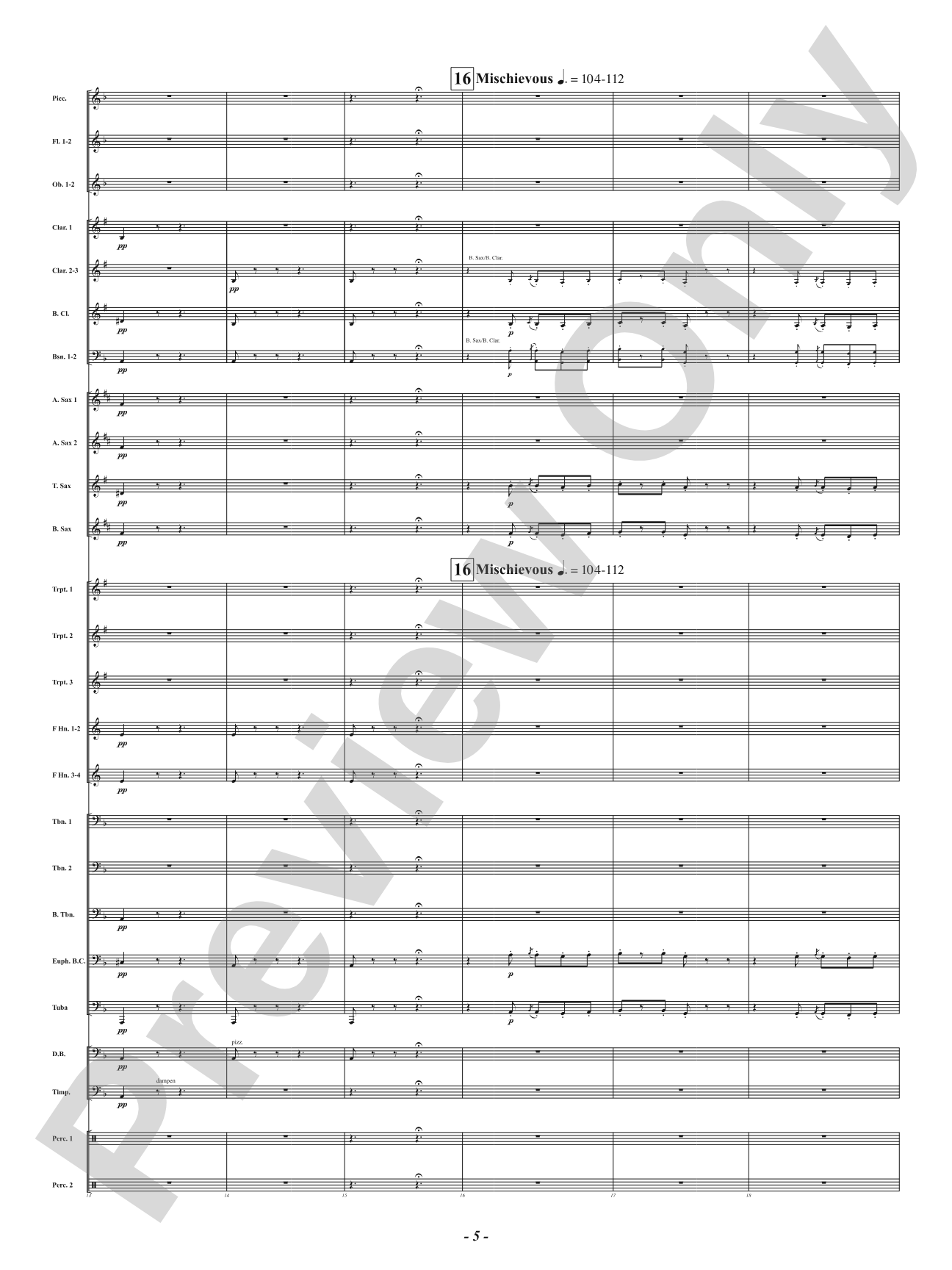Funeral March of a Marionette: Concert Band Conductor Score & Parts