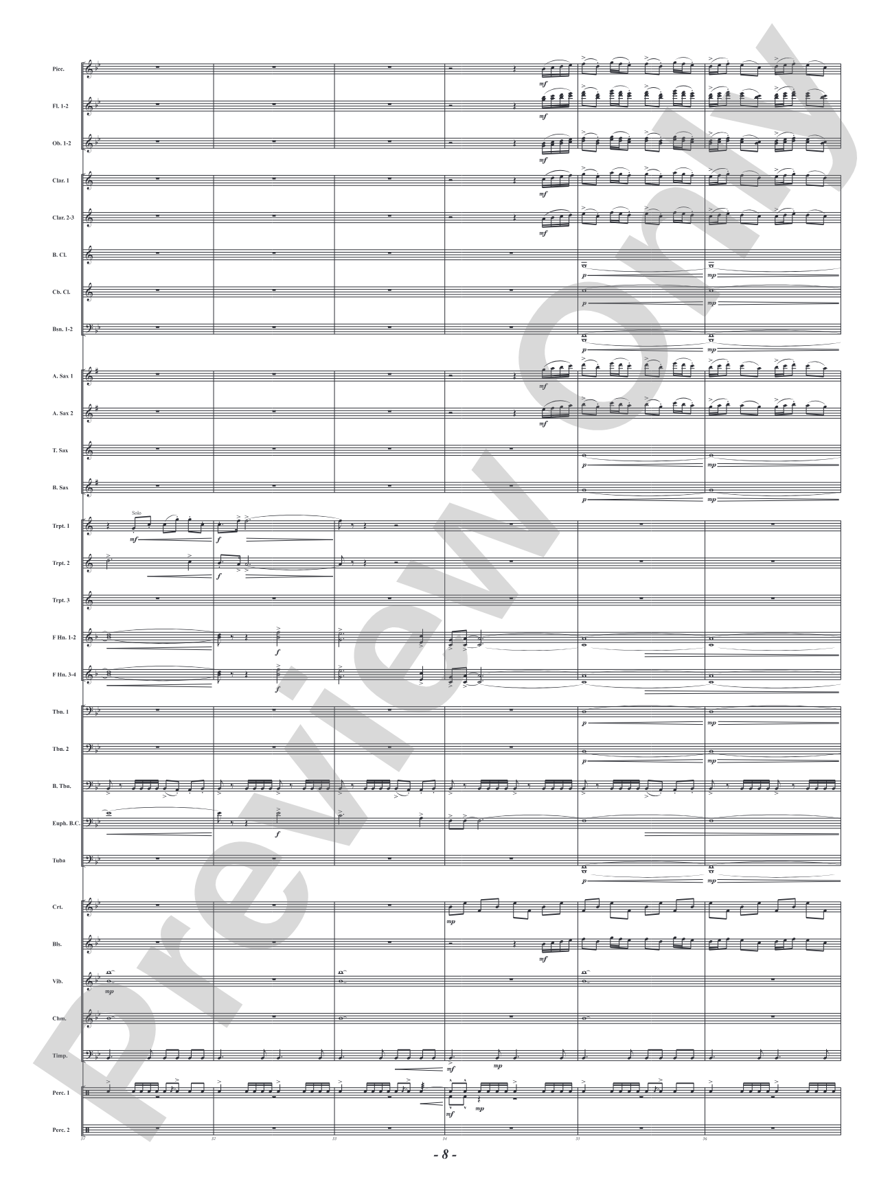 Horizons Untold - Fanfare for Wind Band: Concert Band Conductor Score & Parts