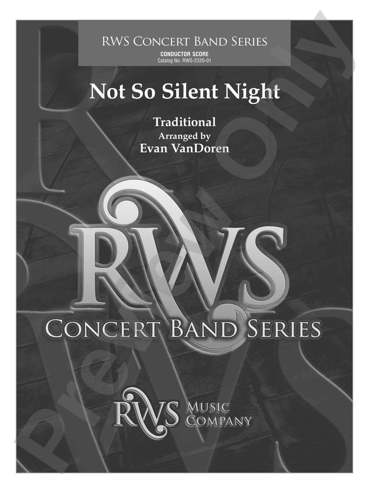Not So Silent Night: Concert Band Conductor Score & Parts