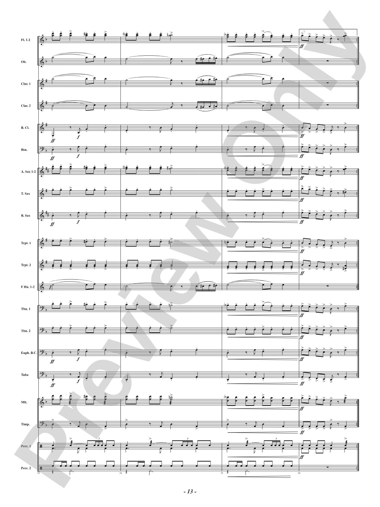 Not So Silent Night: Concert Band Conductor Score & Parts