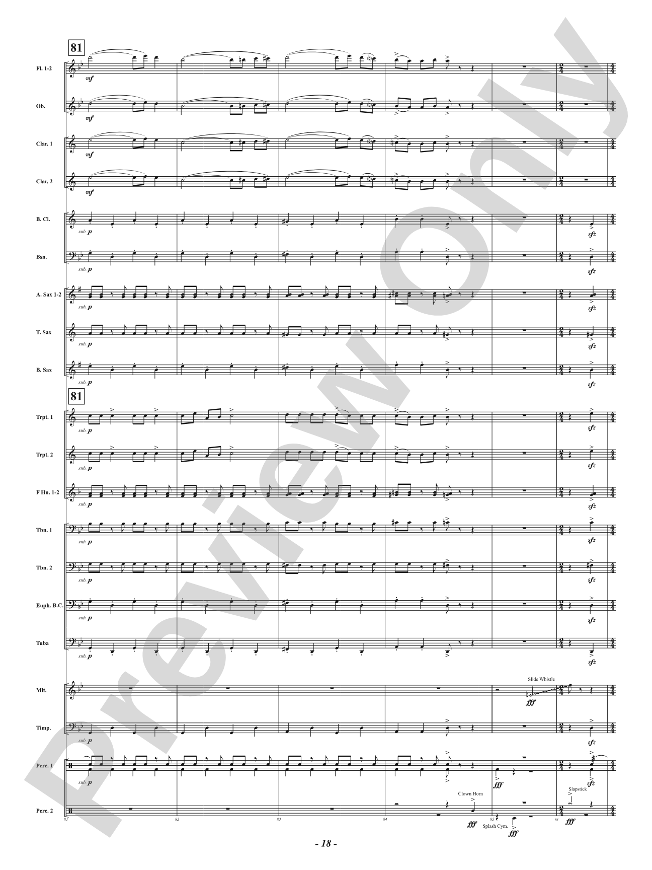 Not So Silent Night: Concert Band Conductor Score & Parts
