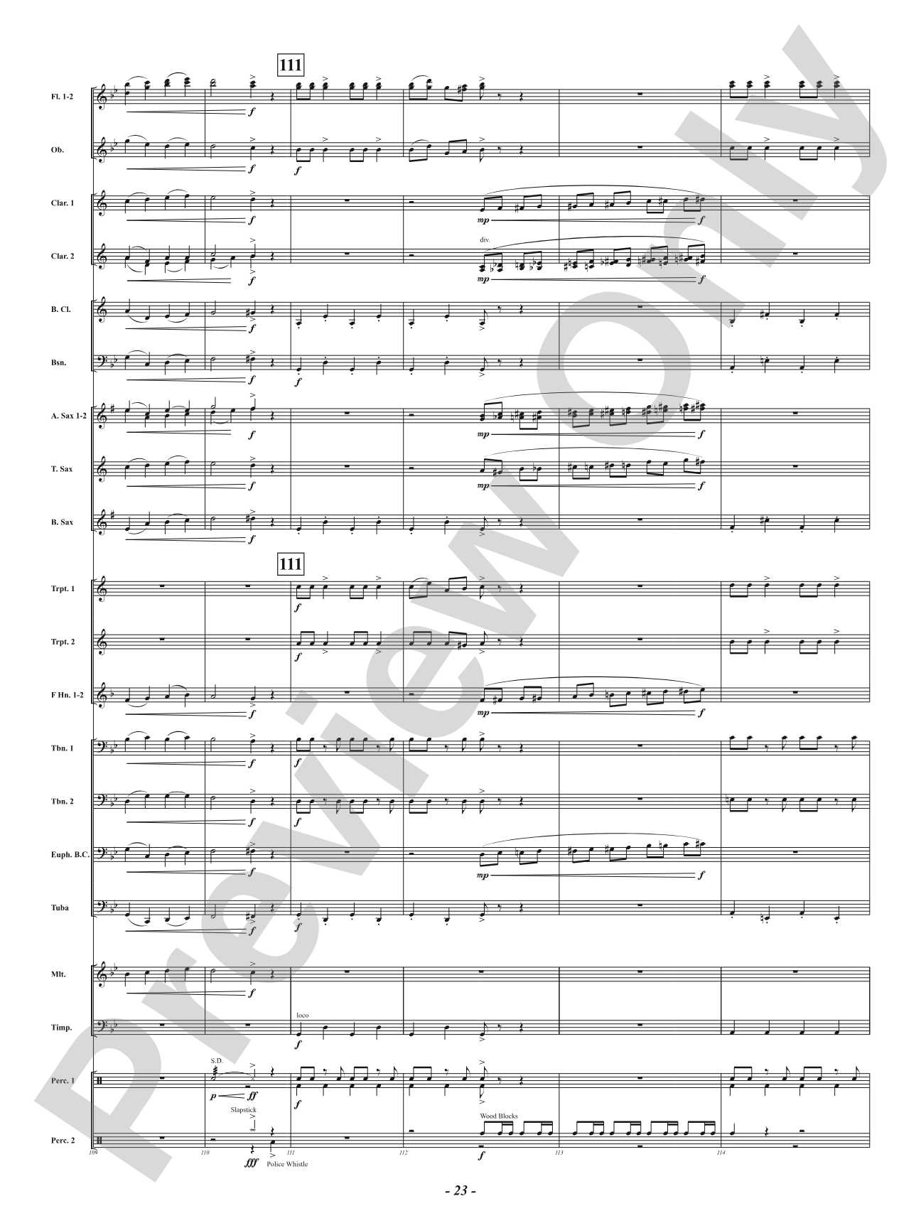 Not So Silent Night: Concert Band Conductor Score & Parts