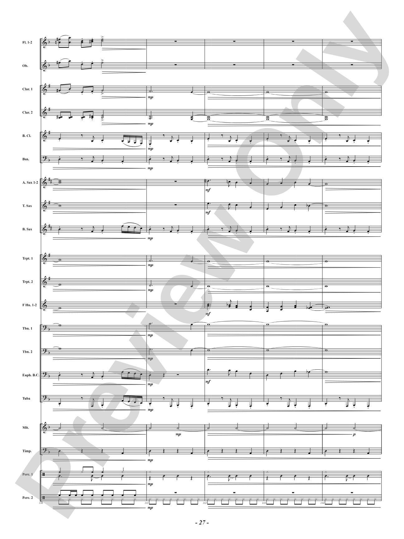 Not So Silent Night: Concert Band Conductor Score & Parts