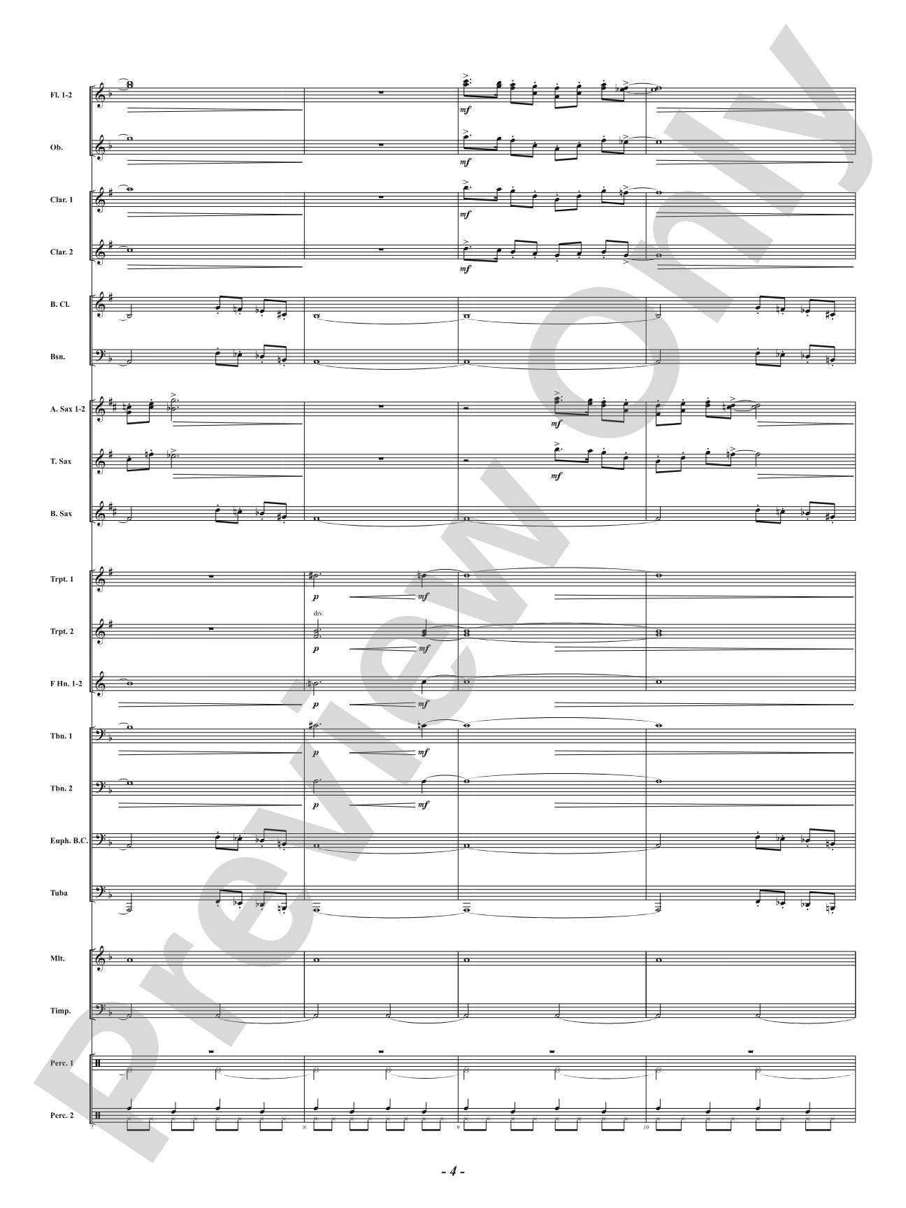 Not So Silent Night: Concert Band Conductor Score & Parts
