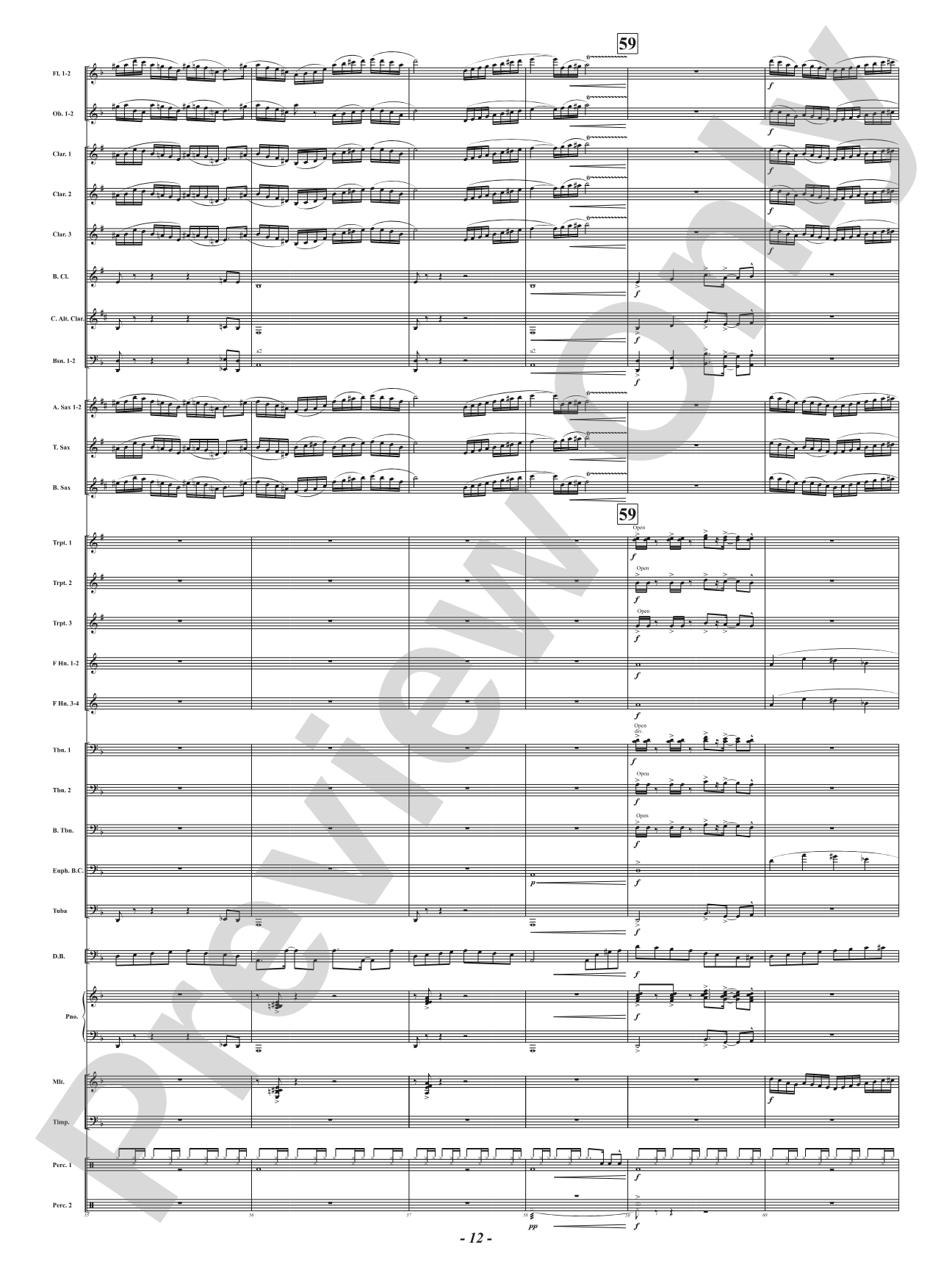 Hot As Blue Blazes: Concert Band Conductor Score & Parts