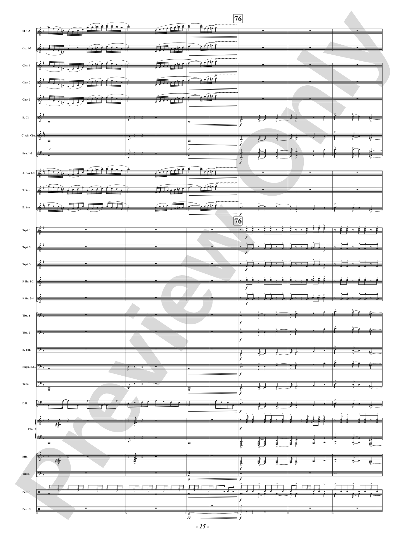 Hot As Blue Blazes: Concert Band Conductor Score & Parts