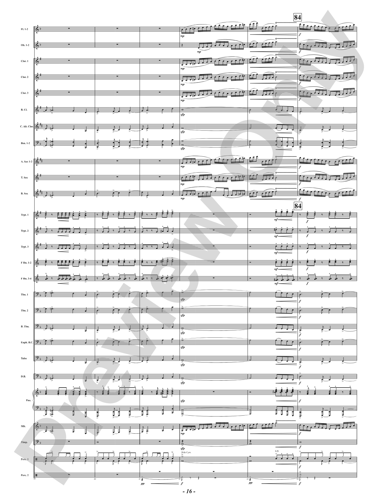 Hot As Blue Blazes: Concert Band Conductor Score & Parts