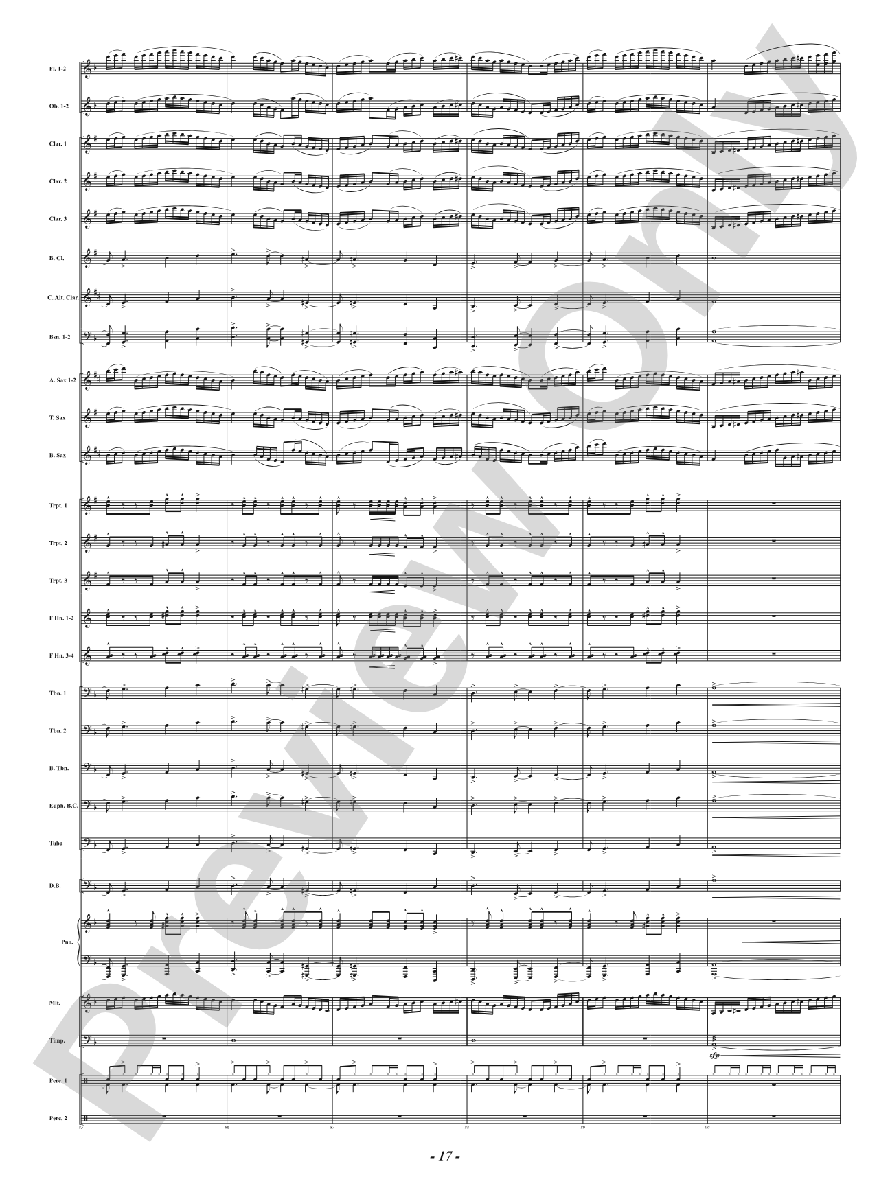 Hot As Blue Blazes: Concert Band Conductor Score & Parts