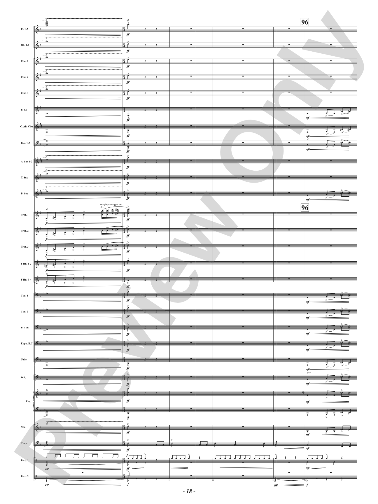 Hot As Blue Blazes: Concert Band Conductor Score & Parts
