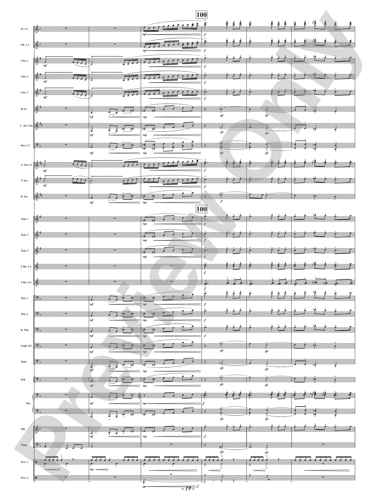 Hot As Blue Blazes: Concert Band Conductor Score & Parts