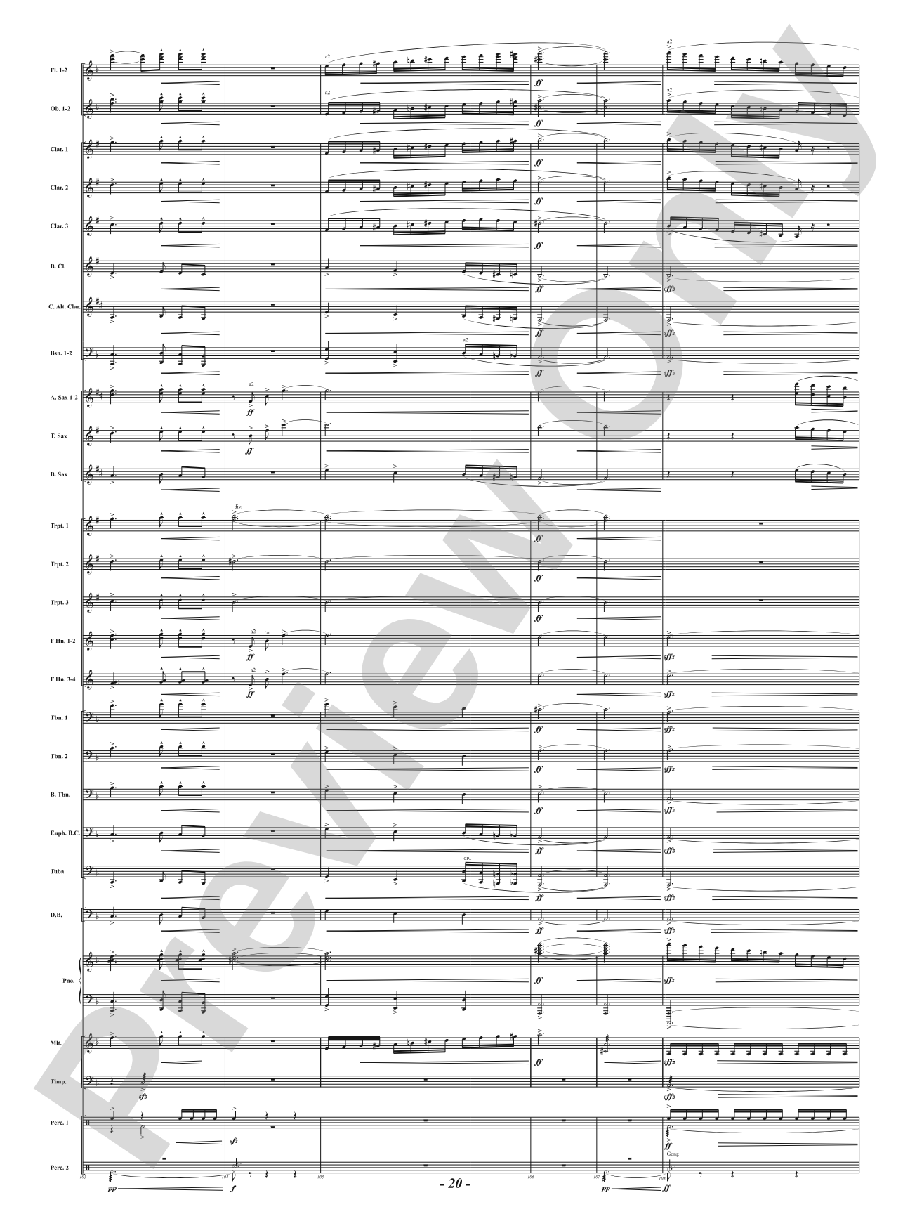 Hot As Blue Blazes: Concert Band Conductor Score & Parts