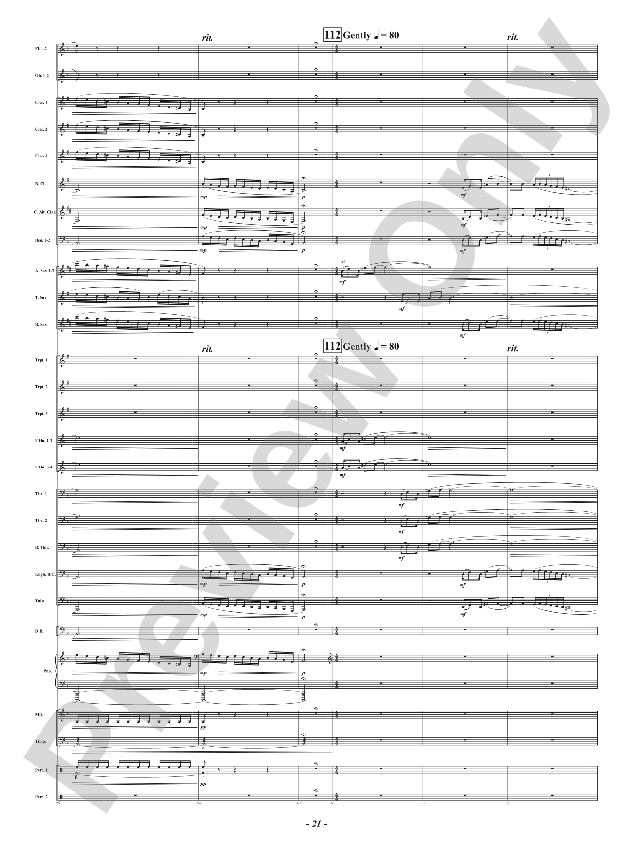 Hot As Blue Blazes: Concert Band Conductor Score & Parts
