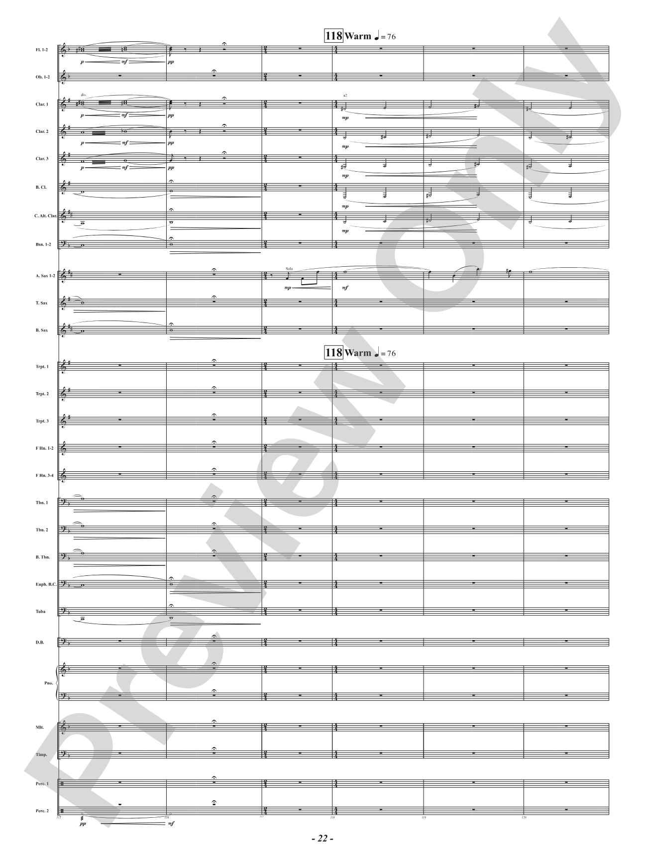 Hot As Blue Blazes: Concert Band Conductor Score & Parts