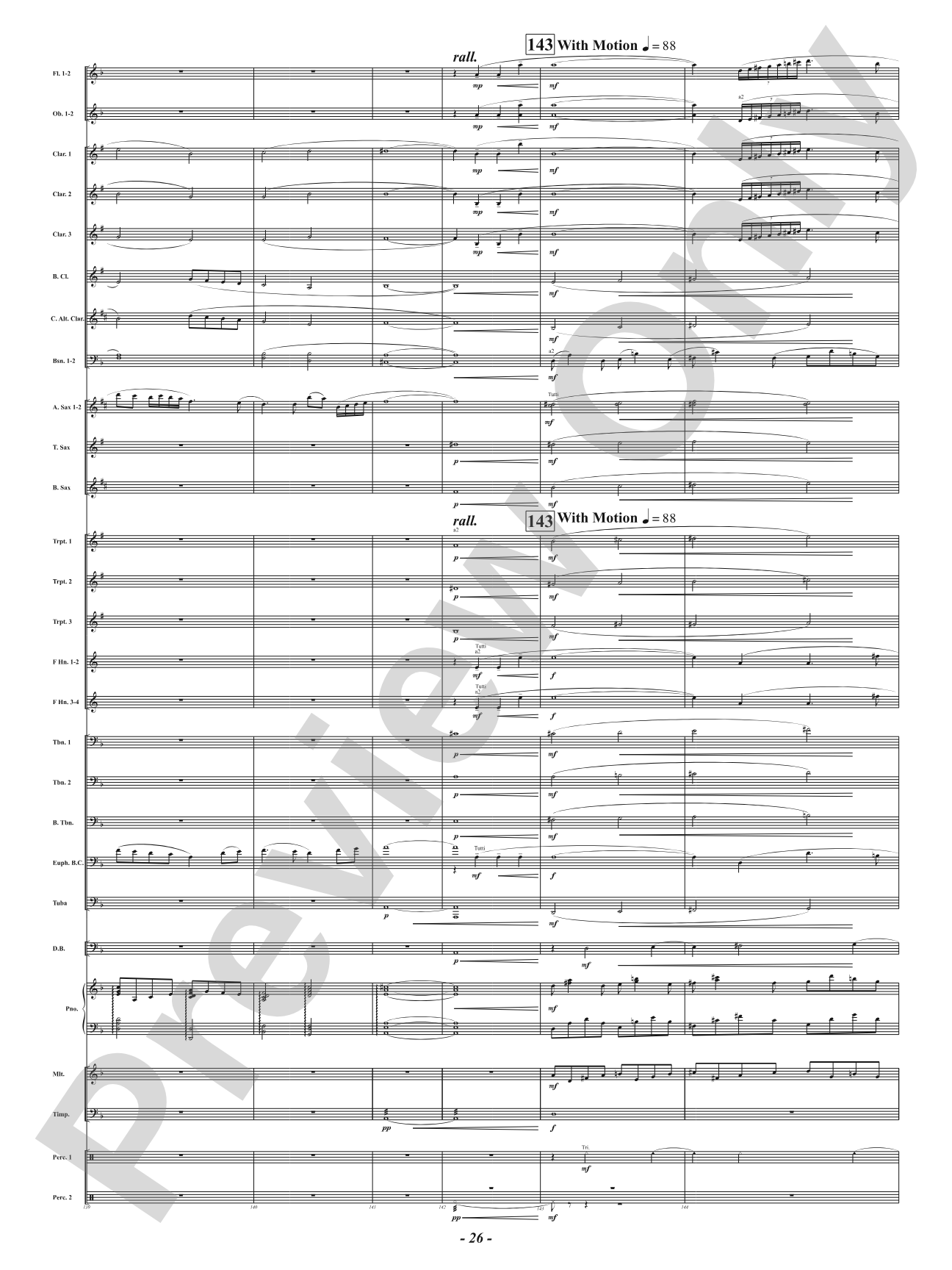 Hot As Blue Blazes: Concert Band Conductor Score & Parts