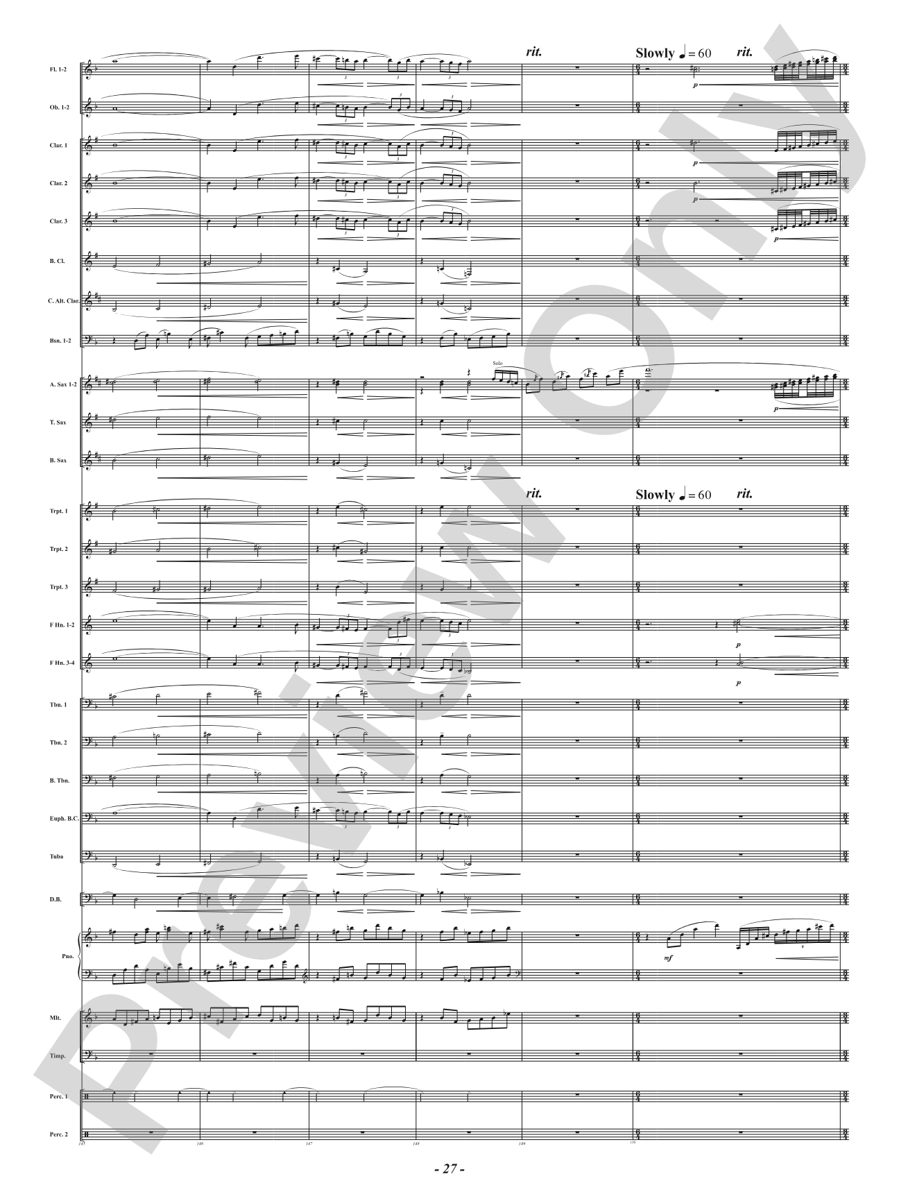 Hot As Blue Blazes: Concert Band Conductor Score & Parts