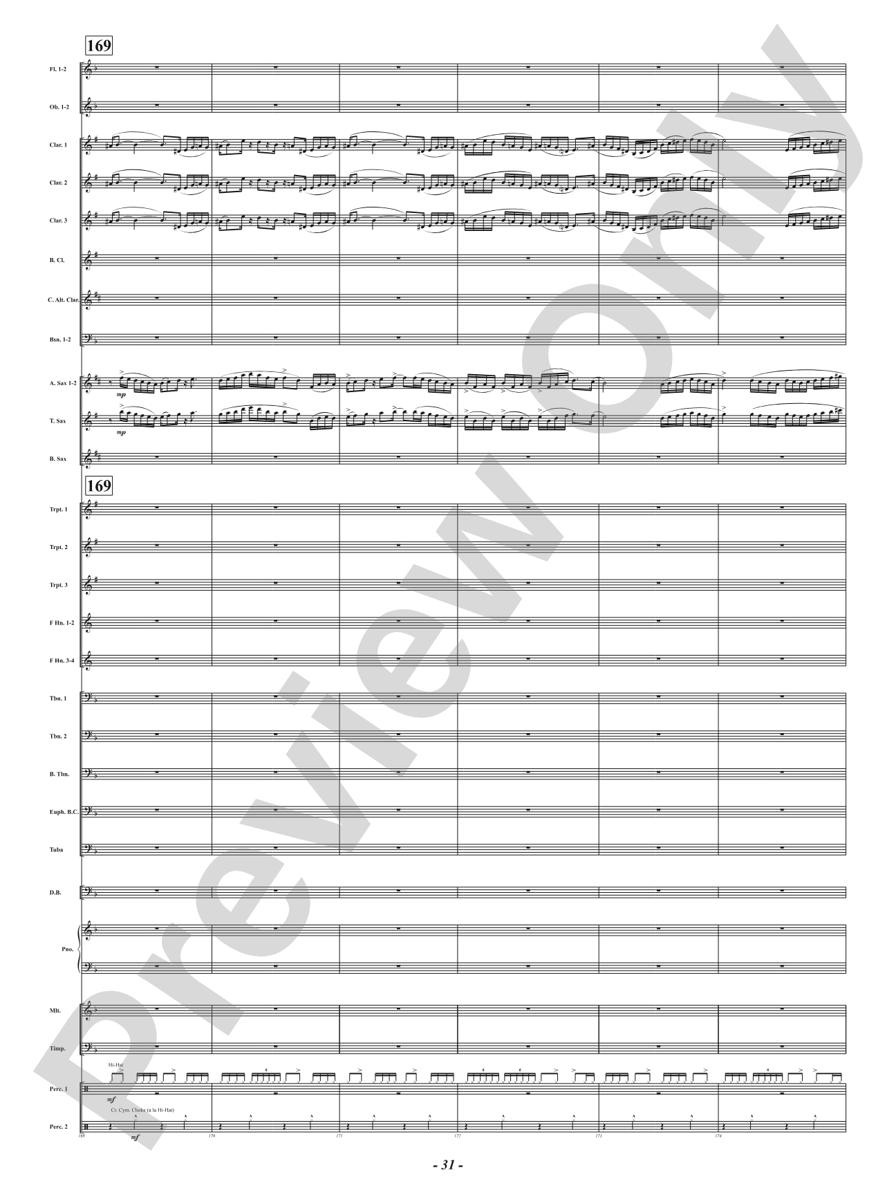 Hot As Blue Blazes: Concert Band Conductor Score & Parts